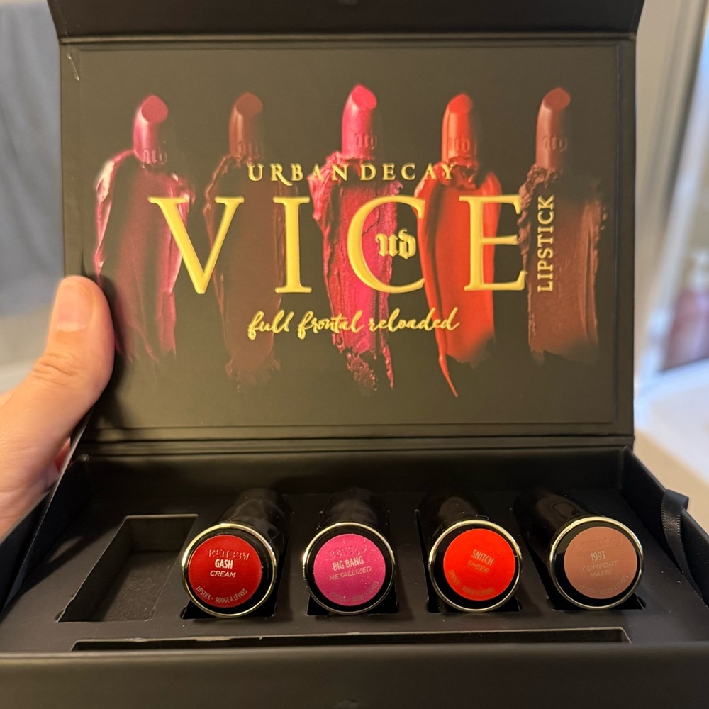 Urban Decay VICE Lipstick Set - Red, Pink, Orange, Brown Shades - Picture 2 of 3